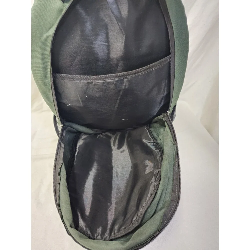 Alaska Green Canvas Backpack 2 Zipper. - Picture 6 of 15